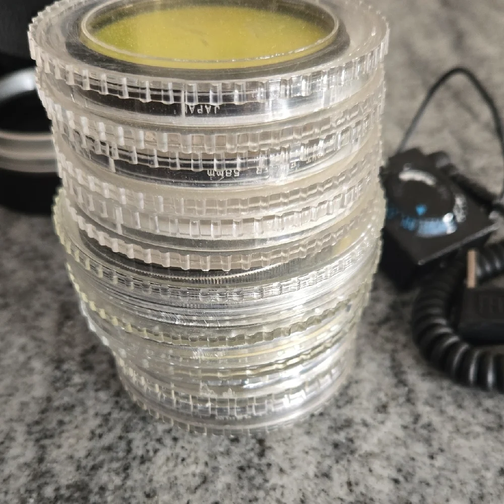 Canon Viviatar Astron Vintage Camera Lens Filters Flash 11 Piece Photography Kit